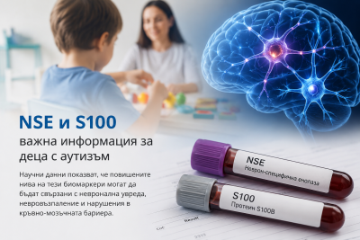 NSE и S100 важна информация за деца с аутизъм. Научни данни показват, че повишените нива на тези биомаркери могат да бъдат свързани с невронална увреда, невровъзпаление и нарушения в кръвно-мозъчната бариера.